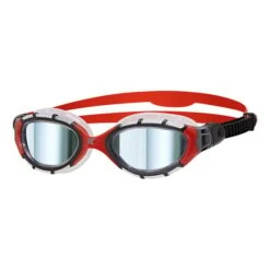 Occhialini Zoggs Predator Flex Titanium Large Fit Rosso Nero -Zoggs 310842 310843 3