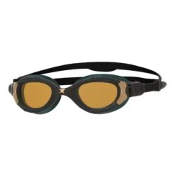 Occhialini Zoggs Predator Flex Polarized Ultra Reactor Small Fit Nero Con Lenti Polarizzate Marrone