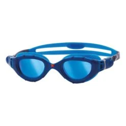 Occhialini Zoggs Predator Flex Titanium Blu Con Lenti A Specchio Blu