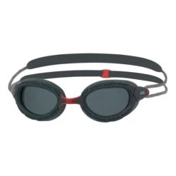 Occhialini Zoggs Predator Polarized Small Fit Nero Rosso Con Lenti Polarizzate Nero
