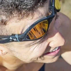 Occhialini Zoggs Tiger LSR+ Nero Con Lenti A Specchio Oro -Zoggs zg 461092 bkgymgdr 006