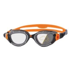 Occhialini Zoggs Predator Flex Reactor Arancio Grigio Con Lenti Fotocromatiche