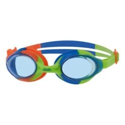 Occhialini Zoggs Bondi Blu Verde Con Lenti Trasparenti Blu Bambini