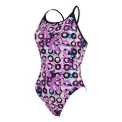 Costume Zoggs Loopy Nero Lilla Blu Donna