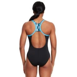 Costume Zoggs Atom Nero Blu Donna -Zoggs zg 462317 emb 004