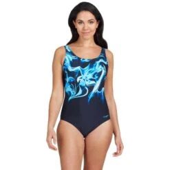 Costume Zoggs Adjustable Scoopback Blu Marino Azzurro Donna -Zoggs zg 462318 ocsm 003
