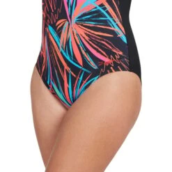 Costume Zoggs Crossback Maya Rosa Nero Arancio Donna -Zoggs zg 462320 maya 005