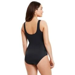 Costume Zoggs Tropic Nero Bianco Rosa Donna -Zoggs zg 462325 trpc 004