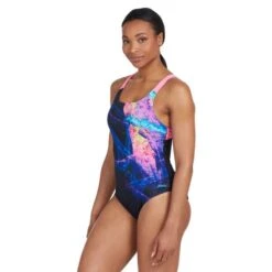 Costume Zoggs Hybrid Speedback Rosa Blu Donna 11 Costume Zoggs Hybrid Speedback Rosa Blu Donna -Zoggs zg 462338 acwa 006