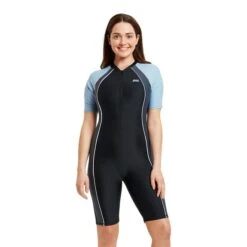 Muta In Neoprene Corta Zoggs Logo Nero Blu -Zoggs zg 462372 bkgw 005