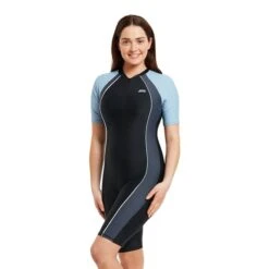 Muta In Neoprene Corta Zoggs Logo Nero Blu -Zoggs zg 462372 bkgw 006