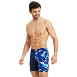 Costume Zoggs Atlas Nero Blu Bianco -Zoggs zg 462771 atls 004