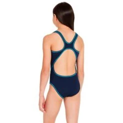 Costume Zoggs Wire Blu Scuro Bambina -Zoggs zg 463308 nv 005