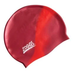 Cuffia Da Nuoto Zoggs Silicone Cap Multi Granata Rosso Bambini