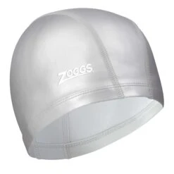 Cuffia Zoggs Logo Grigio Bianco