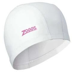 Cuffia Zoggs Logo Bianco Rosa
